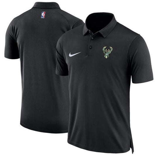 Camisa Polo Nike Milwaukee Bucks - Preta